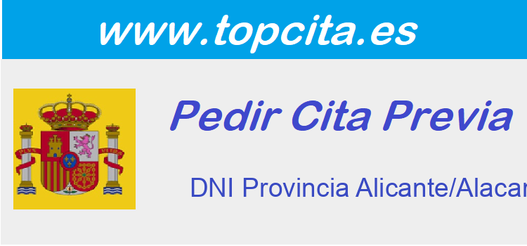 Cita Previa DNI  Alicante/Alacant